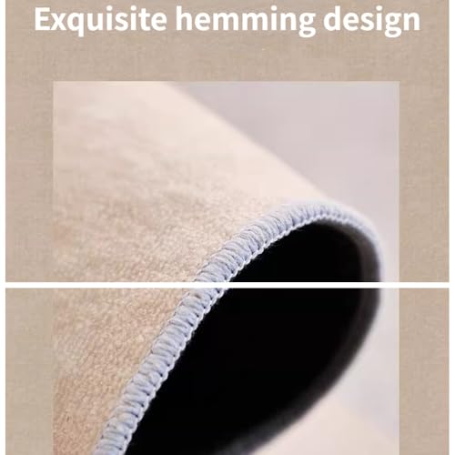 Tapis énormes et tapis de salon beiges à rayures faciles d'entretien
