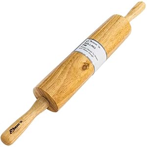 Rolling Pin for Baking Pizza Dough, Pie & Cookie – Classic Essential Kitchen utensil tools gift ideas for bakers – Traditional Pins 10″ inch Barrel