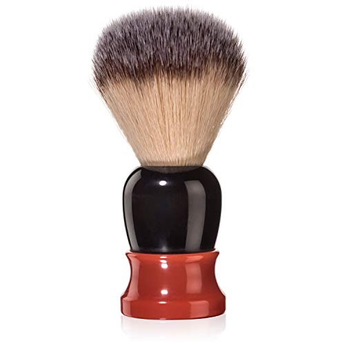 Mr Fine"Better Than Badger" Classic Shaving Brushes - Synthetic Angel Hair Shave Brush For Men - The Wet Shaver's Favorite - Orange & Brown