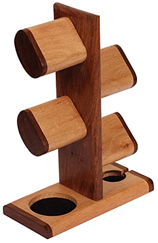 Abhandicrafts 5 In One Multiple Watch Holder Stand Charging Station, Watch Display Tower Jewelry Organizer For Rings, Coins Gifts For Men Women #TOP1