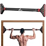 Sportneer Pull Up Bar Doorway Chin Up Bar No Screws Door Frame Chin Up Push Up Sit Up Bar Adjustable 75-94cm (29.5in-37in) Up to 200kg Capacity Workout Bar