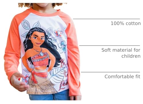 Image of Disney Girls 2 Pack Long Sleeve T-Shirts Infant to Big Kid Sizes (18 Months - 14-16)