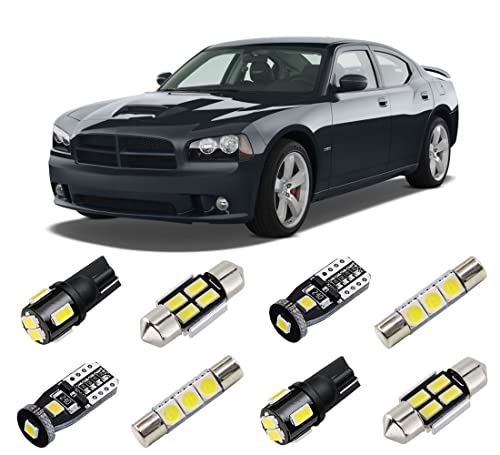 Kit de Luces LED Interiores Blancas para Dodge Charger 2006-2010 miniatura 1