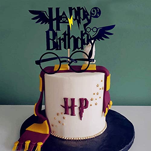 Tovenaar Verjaardagstaart Toppers, Tovenaar Thema Taart Decoraties, Harry Potter Taart Toppers, voor Verjaardagsfeest… - Image 7