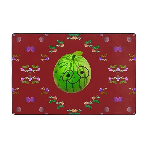 Tapis de sol pastèque HYTTER grand format en flanelle douce - 2