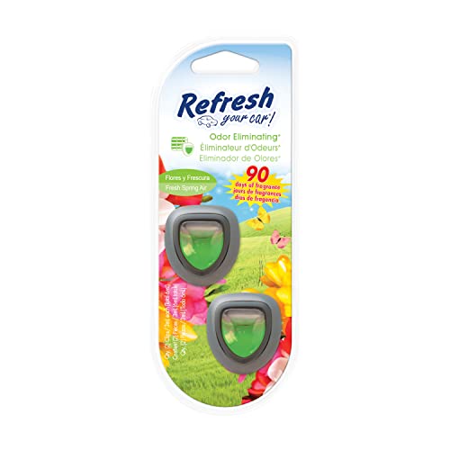 Image of Refresh Your Car! E300868603 Mini Oil Diffuser, 2 Per Pack, Fresh Spring Air