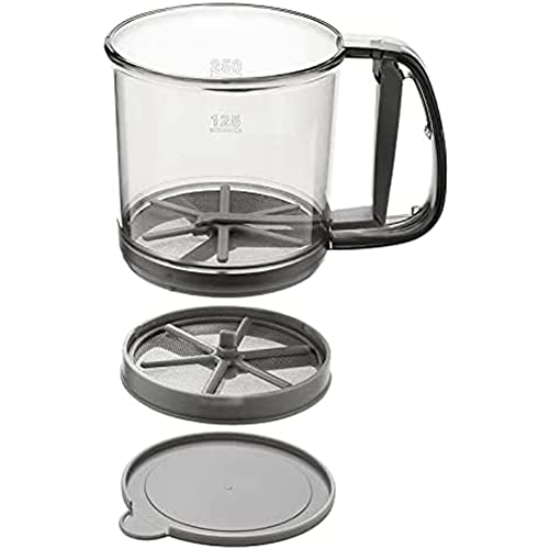 Puthernm Tamizador de Harina para Hornear, Colador de Tamiz de Extra Fina de Doble Capa, Tamiz de AzúCar de Mano para Cocina