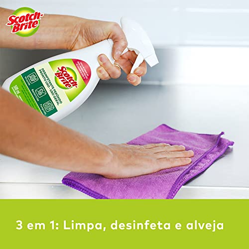 Scotch-Brite 3M, Scotch Brite, Desinfetante, 3 em 1, Uso Geral, 500 ml, Branca