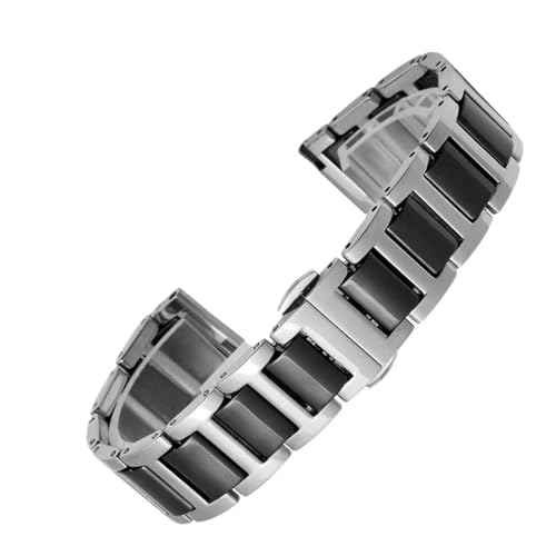 Bracelet en céramique LUGEMA élégant et acier inoxydable pour montre mixte