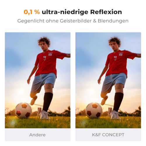 K&F CONCEPT Ultra-niedrige Reflexion ND Filter 52mm Variabler ND2-ND400 – Ansicht 3
