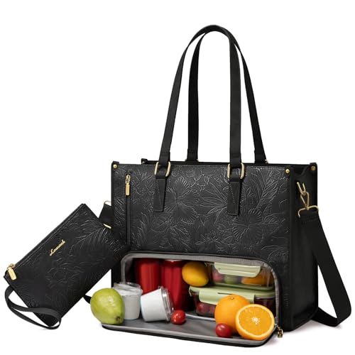 LOVEVOOK insulated lunch tote with laptop compartment