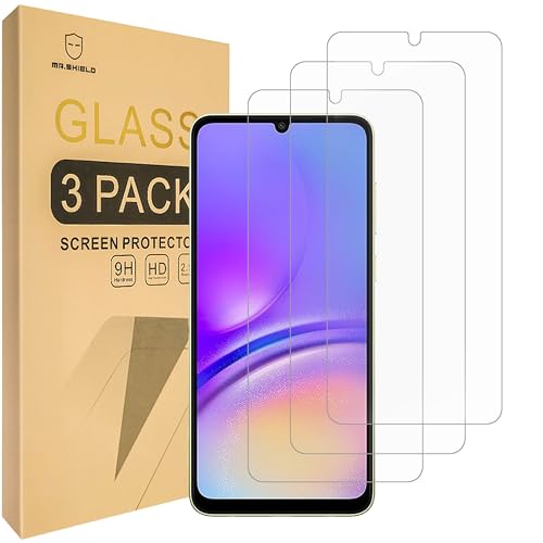 Mr.Shield Screen Protector compatible with Samsung Galaxy A06 [Tempered Glass] [3-Pack] [Japan Glass with 9H Hardness]