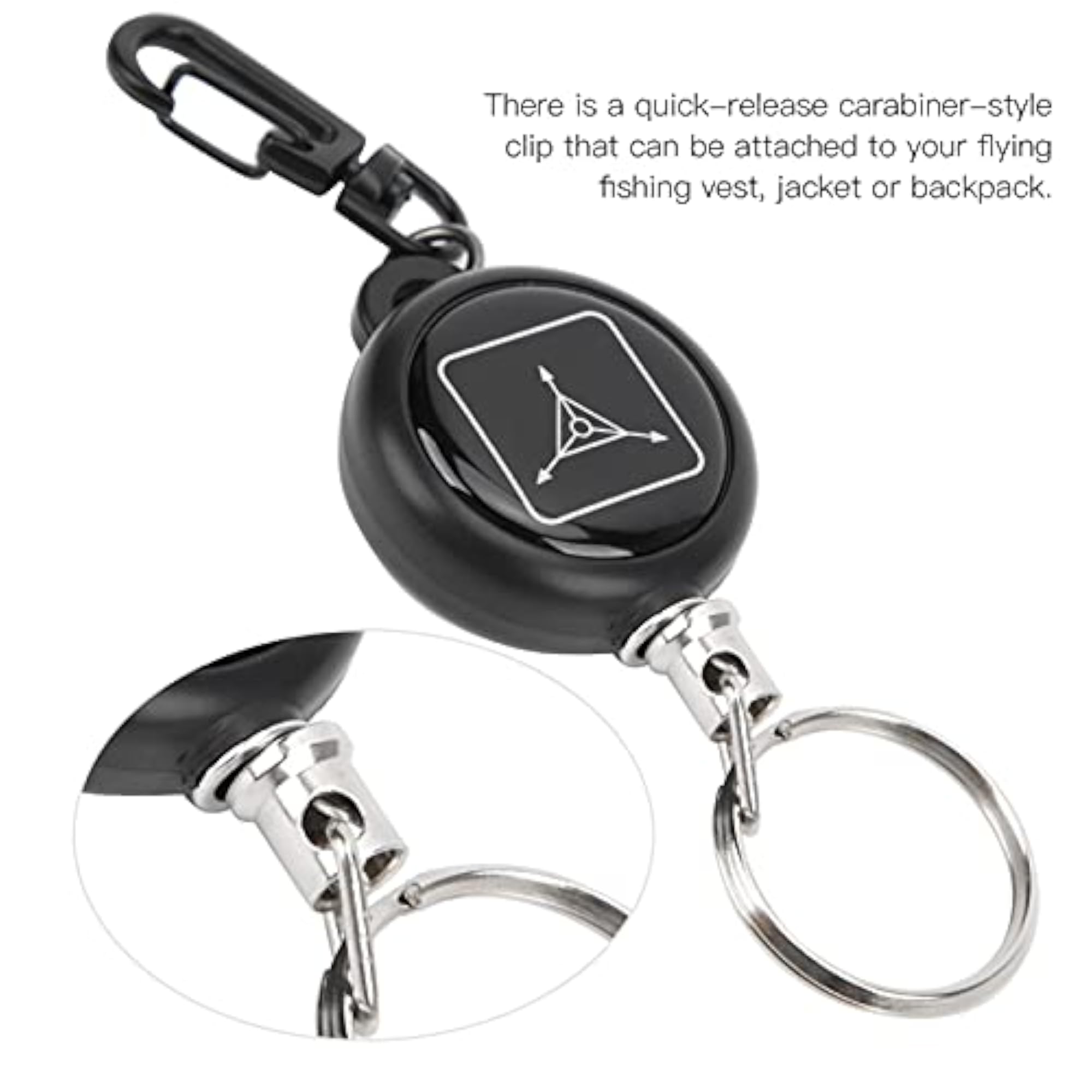 Fly Fishing Tool Retractor, Lightweight Steel Wire Design