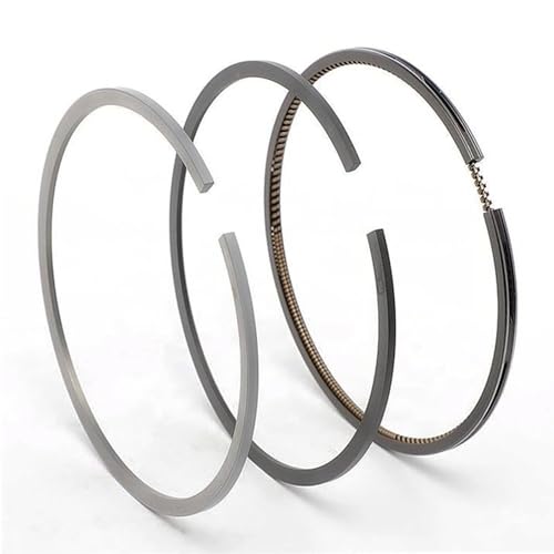 REDiesel Engine Piston Ring Set Standard Size Replacement Kit High Performance Compression Rings Oil Control & Heat Resistant Easy Installation Automotive Engine Parts