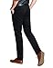 Match Mens Regular-Fit Casual Flat Front Chino Pants (29, Black)