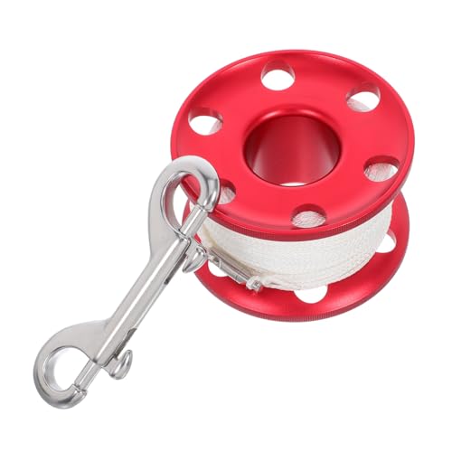 Carrete de buceo de aluminio POPETPOP con boya marcador flotante
