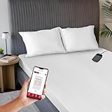 Sunbeam Polyester Wi-Fi Connected Mattress Pad, Electric Blanket, 10 Heat Settings, Twin Size