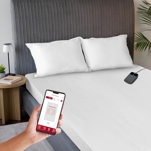 Sunbeam Polyester Wi-Fi Connected Mattress Pad Electric Blanket 10 Heat Settings Full Size