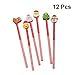 Produktbild Toyvian 12 stücke Bleistift mit Radiergummi Weihnachtsthema Bunte Cartoon Kinder Geschenk Stifte für Weihnachten Urlaub Festliche Party Favors Studenten Büro Schulbedarf