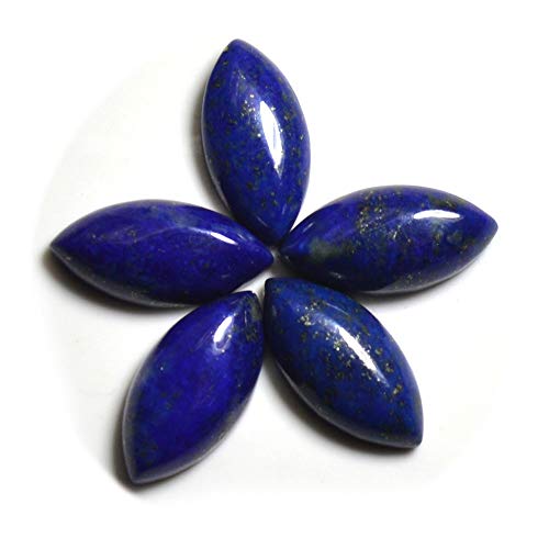 Lapis Lazuli Marquise Bleu Naturel Bague Mixte Adulte et Enfant en Pierre Fine