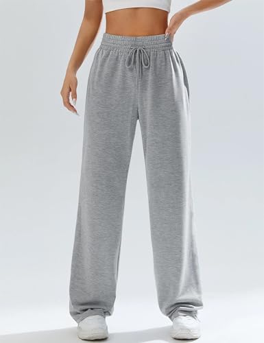 Kiench Teens Girls' Straight Leg Sweatpants High Waisted Baggy Joggers Drawstring2
