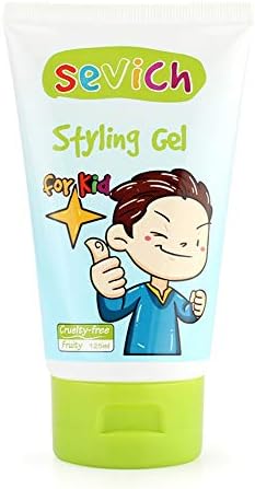 SEVICH Yellow Star Kids Hair Gel 4oz - Plant-Based Safe Hair Styling Gel for Babies Toddlers, Kids, Medium-Hold Light Smell Hair Gel, Natural For All Hair, Safe & No Sulfates Colors Dyes