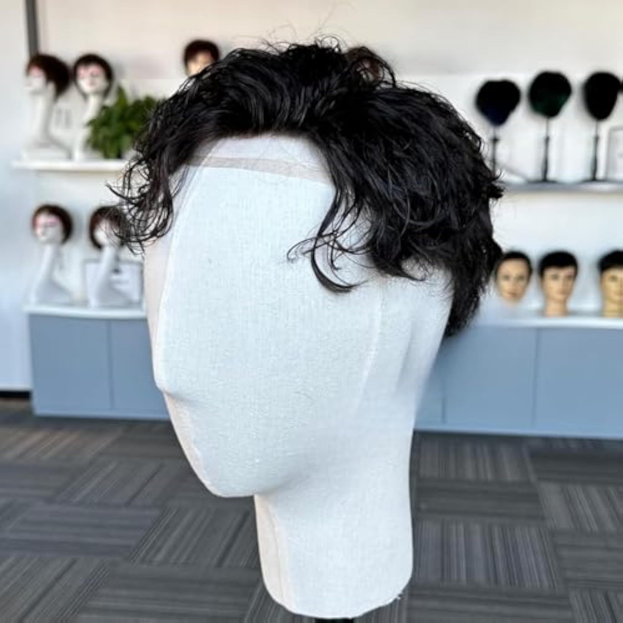 Men's Q6 Hair Patch, 100% Human Hair Toupee