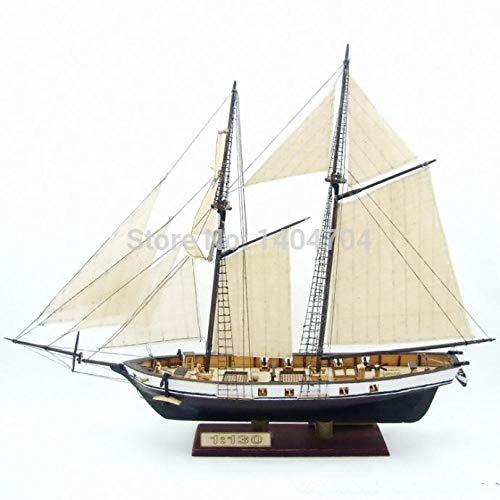SIourso Modell Hobby Segelboot Modellbausatz: Harvey 1847 Westernschiff Holzmodell & Free 2 Stück Holzfässerschiff…