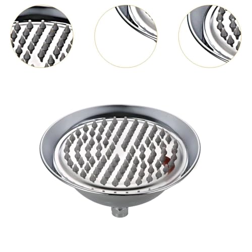 Pommeau de douche pluie rétro chrome acier inoxydable tête ronde pour douche - 4