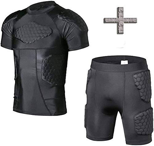 Tuoy Men's Padded Compression Shirts And Shorts #TOP16