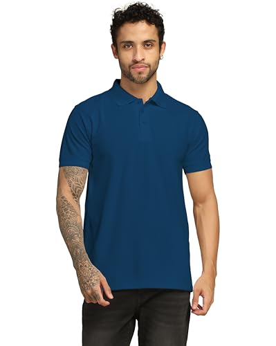 Image of VastraVibes Men's Polo Regular Fit T-Shirt