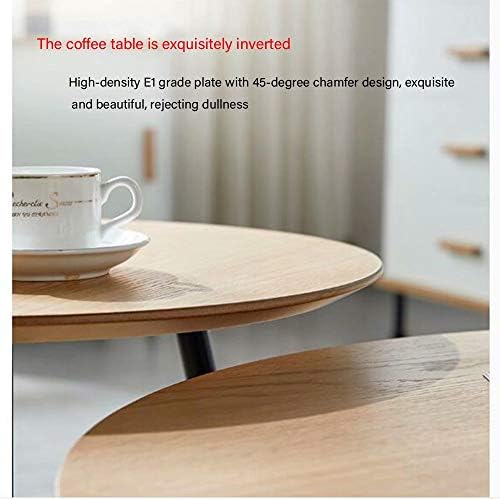 SENSEN End Table Industrial Style Coffee Table Small Round Table Side Table Sofa Side/Snack/Coffee/Storage/Laptop for Living Room Balcony