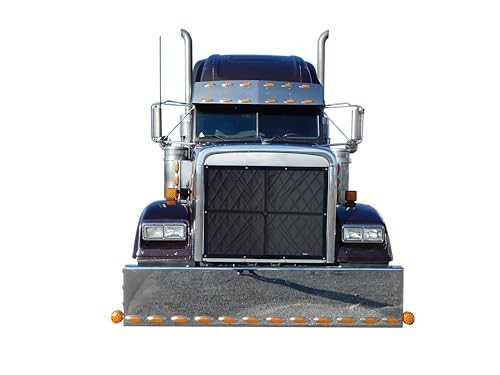Premium Black Quilted Winter Front Fits Freightliner Classic 1994+