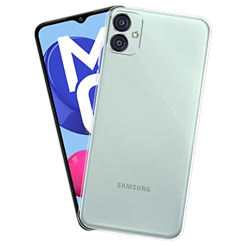 Image of Fashionury Crystal Clear Case for Samsung Galaxy M04 | Yellowing Resistance | Transparent TPU Silicone | Raised Camera Lips | Slim Transparent Cover