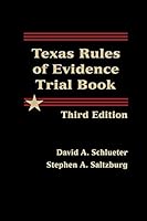 Texas Rules of Evidence Trial Book 1578234549 Book Cover