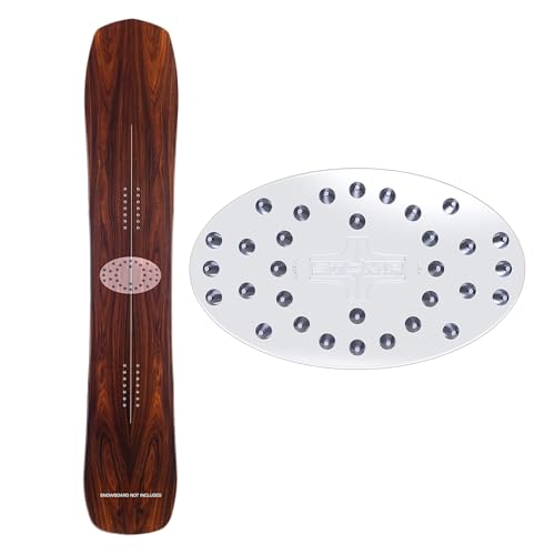 Stompgrip Premium Snowboard Stomp Pad | Oval | Old School Collection | 3D Design | Clear