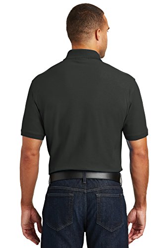 Port Authority Tall Core Classic Pique Polo. Tlk100 Deep Black Lt #TOP1