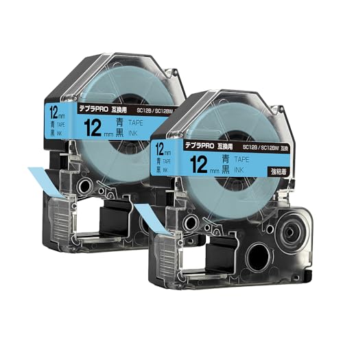 �L���O�W���p �e�v�� PRO SC12B SC12BW 12mm �e�[�v ������ ���S�� 2�Z�b�g �݊��e�[�v �e�v��PRO�p �e�[�v�J�[�g���b�W
