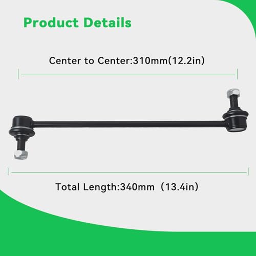 AUQDD 2Pcs K90349 Front Sway Bar Stabilizer Link Compatible With 2001-2013 Ac-ura MDX, 10-13 ZDX/Ho-nda 1999-2004 Odyssey, 2003-2015 Pilot (# 06513S0XA00 51320S0XA02 51320S0XC01) by AUQDD - Used condition - Image 2