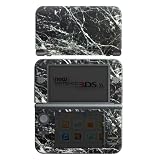 DeinDesign Skin kompatibel mit Nintendo New 3DS XL Folie Sticker Marmor Stein Black & White