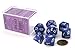 Polyhedral 7-Die Opaque Chessex Dice Set - Purple with White Numbers