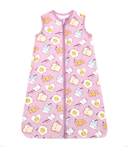 Image of Baby Sleep Sack Soft Wearable Blanket 2-Way Zipper Sleeping Bag for Girls Boys 0-3T, Viscose Made from Bamboo