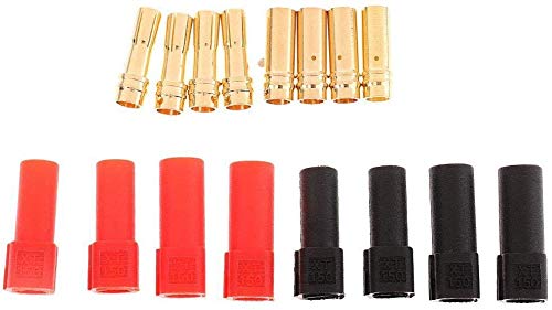 YUNIQUE XT60 Stecker Set (2 Paar) – Vergoldet, 12AWG, 150mm – Perfekt Für Lipo Akkus & FPV Drohnen