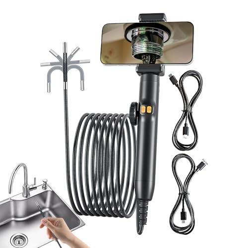 Boroscopio articulante y cámara de inspección industrial con tubo impermeable de descarga