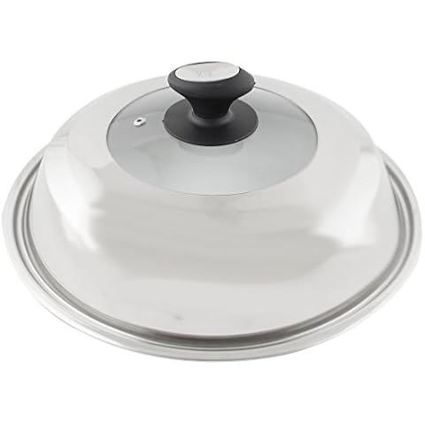 sourcingmap Stainless Steel Cooking Pan Lid Cover