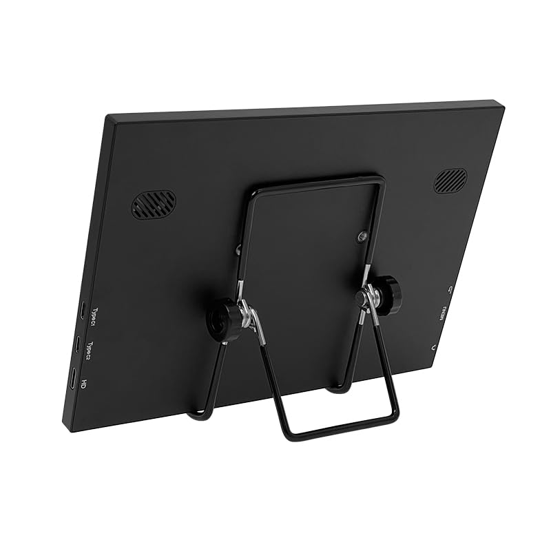 Image of Portable Monitor for Laptop 10.5 Inch Computer Gaming Display Metal Enclosure Mobile Display External Display for Xbox PS4 Phone with Speakers Type-C USB-C HDMI IPS FHD 1280P LED Screen