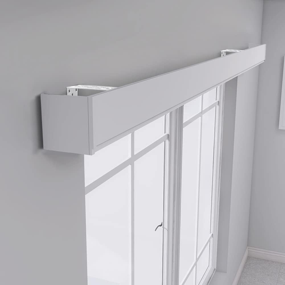 zshine Curtain Pelmet Panel Without Tracks Decorative Valance Ceiling or Wall Mounting Customize Length for Roller Blins, Venetian Blinds, Curtain etc