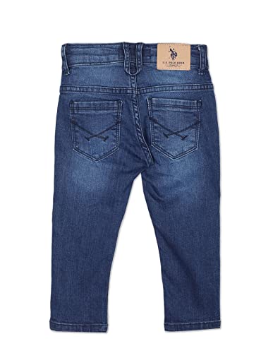 Image of U.S. POLO ASSN. Boys Grey Acid Wash Skinny Fit Jeans