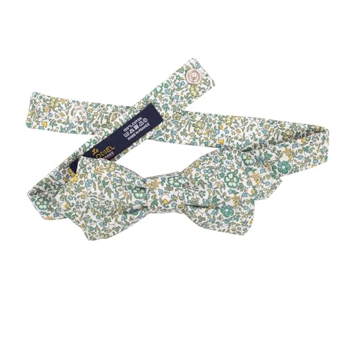 Noeud papillon Liberty vert pour un mariage bohème ou une fête chic