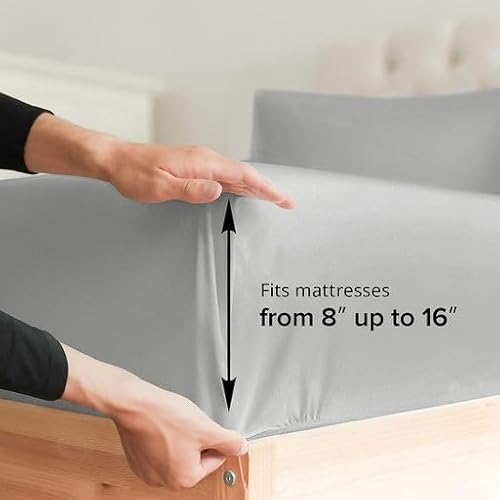  Queen Size Sheet Set - Breathable & Cooling Sheets - Hotel Luxury Bed Sheets - Extra Soft - Deep Pockets - Easy Fit - 4 Piece Set - Wrinkle Free - Comfy – French Grey Bed Sheets - Queen Sheets #TOP2